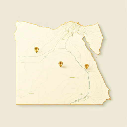 Stylized vector map of Egypt